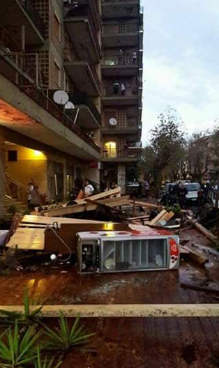 صور/ إعصار يضرب إيطاليا مخلّفا قتيلين